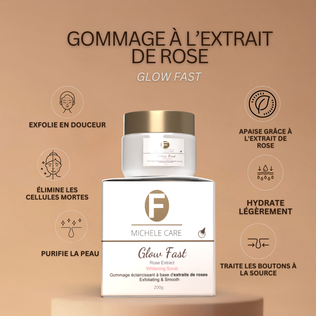 Gommage eclaircissant à l’Extrait de Rose