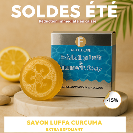 Savon loofah au curcuma perle pure laser