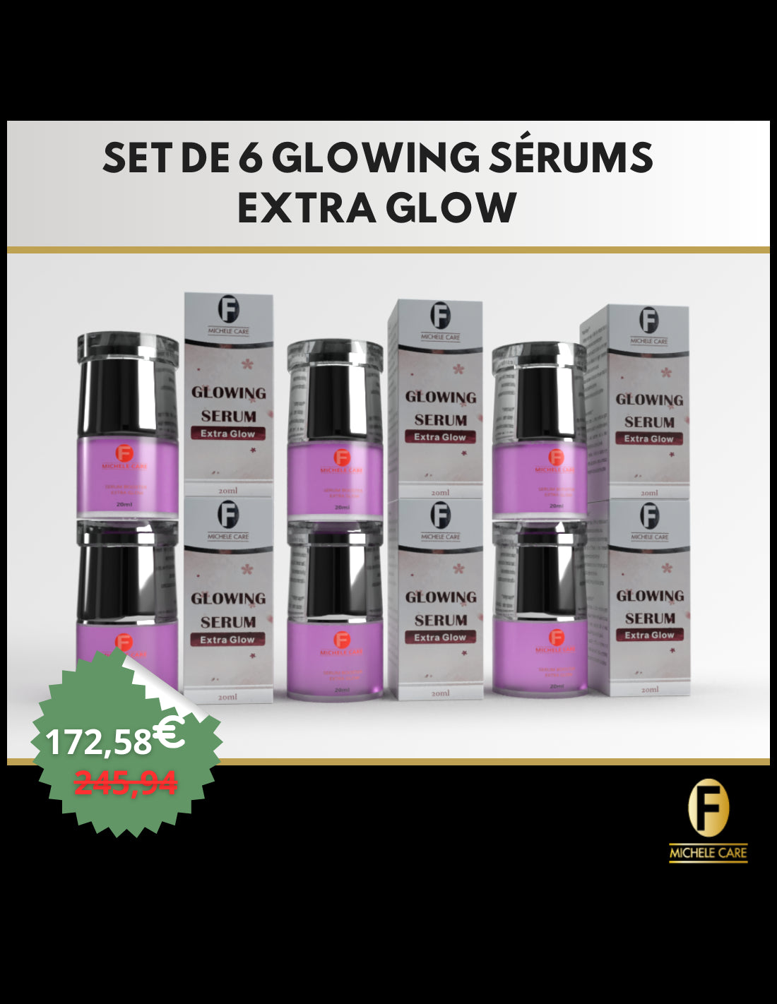 Lot de 6 Sérums Extra Glow - Luminosité Intense