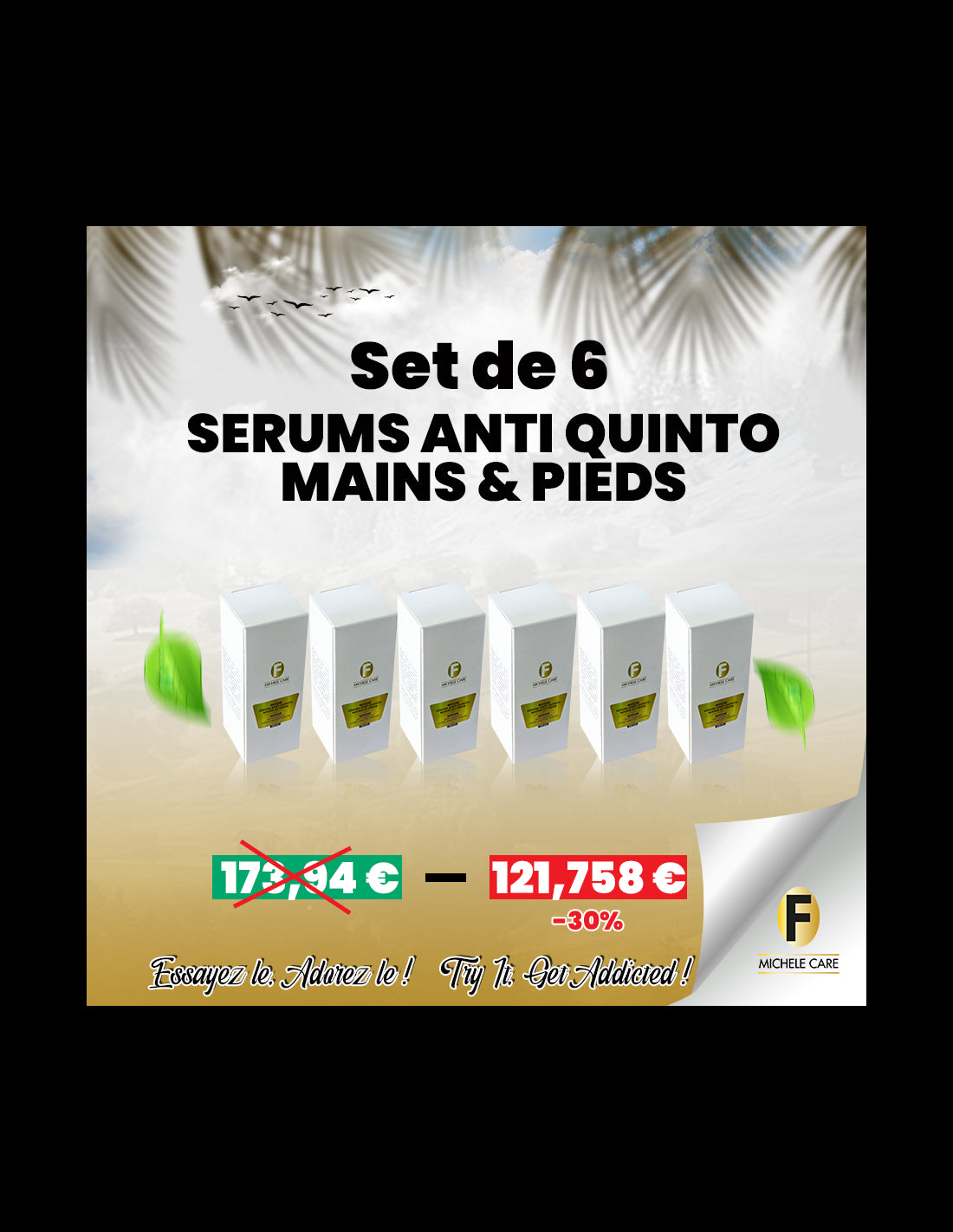 Set de 6 Sérums Anti-Quintos pour Mains et Pieds