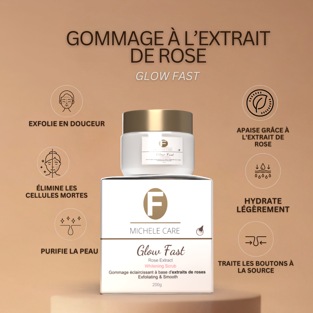 Gommage  eclaircissant à l’Extrait de Rose