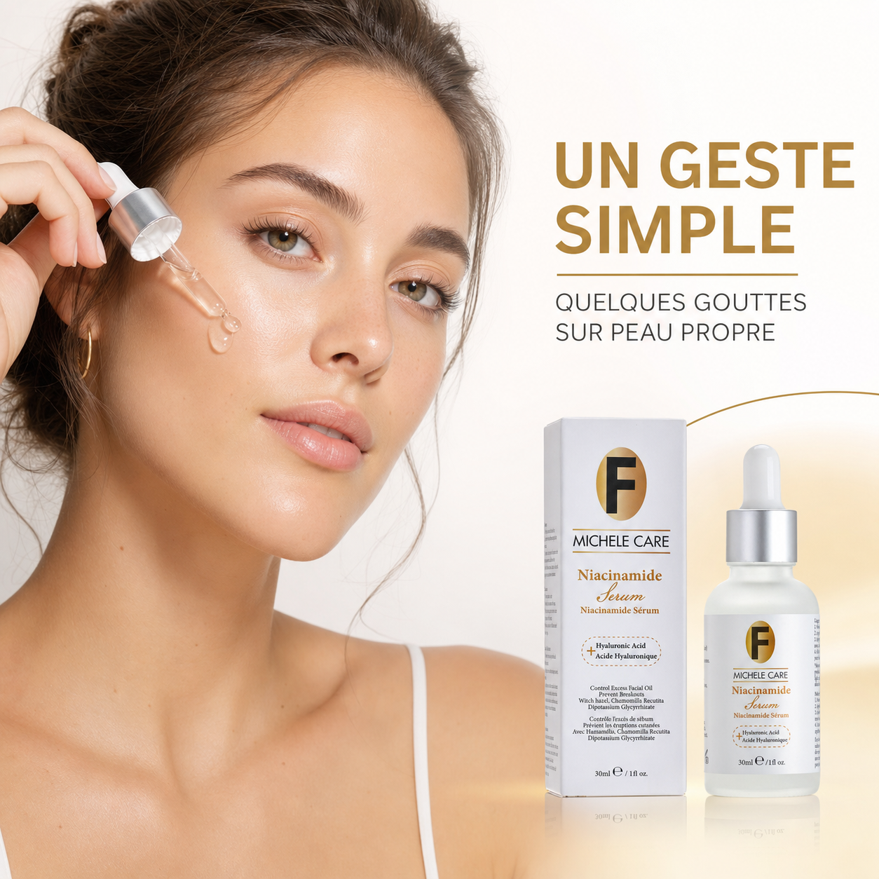 Sérum Niacinamide + Acide Hyaluronique – 30 ml