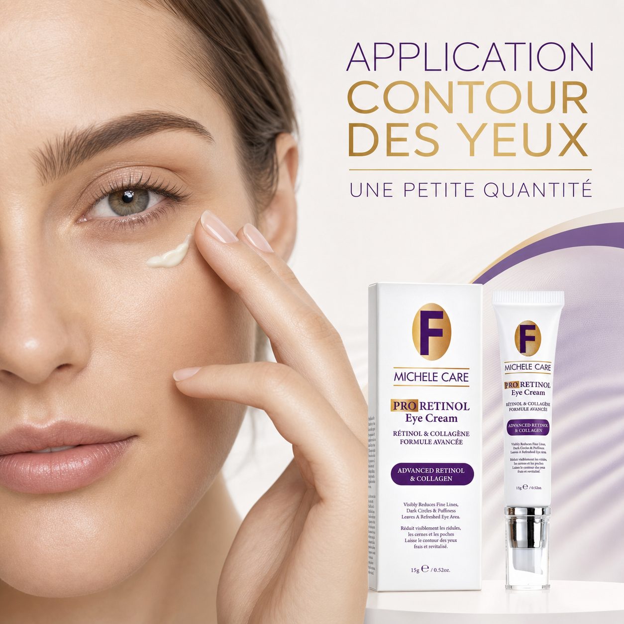 Crème contour des yeux Pro Rétinol & Collagène – 15 g