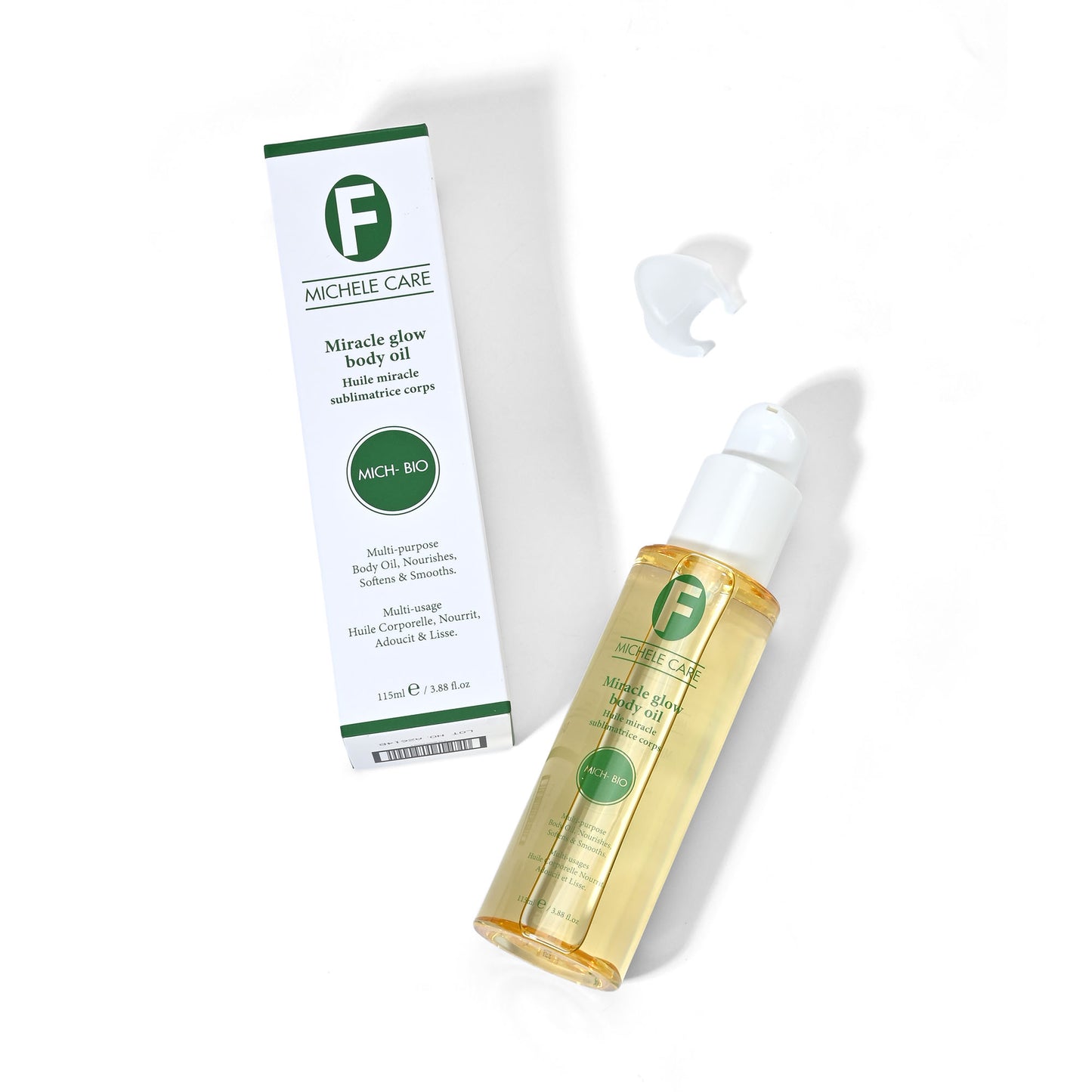 Huile Miracle Mich-Bio de Michele Care ( lutte efficacement contre les points pigmentaires, les veines vertes et contre les vergetures)