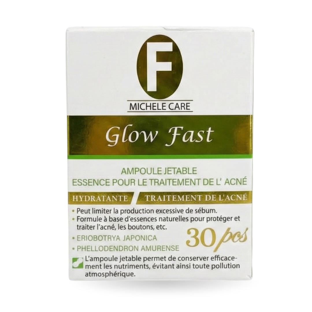 Glow Fast serum en Ampoules pour le Traitement de l’acné