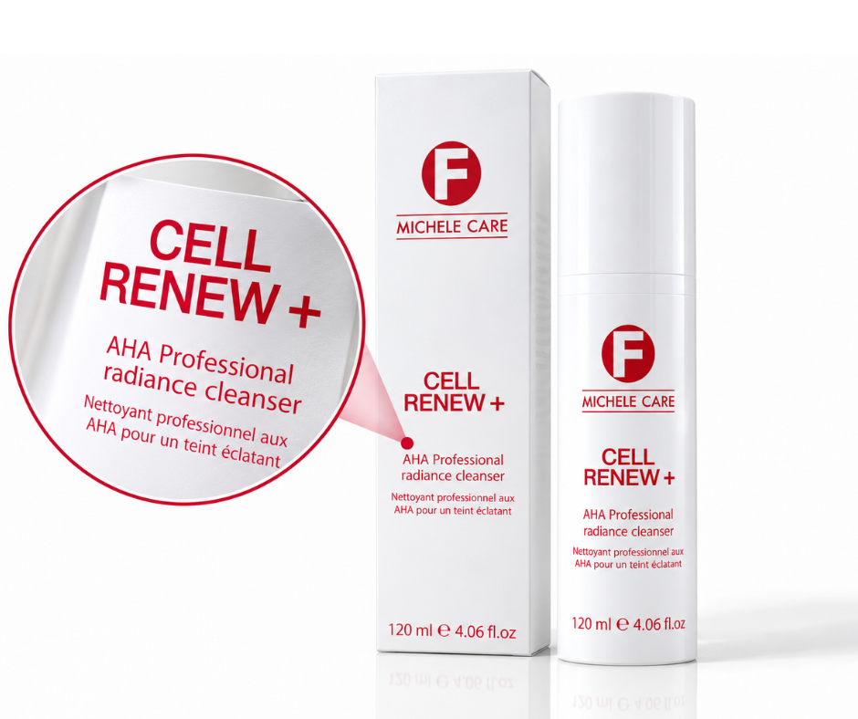 CELL RENEW+ – Gel Nettoyant Visage aux AHA – 120 ml