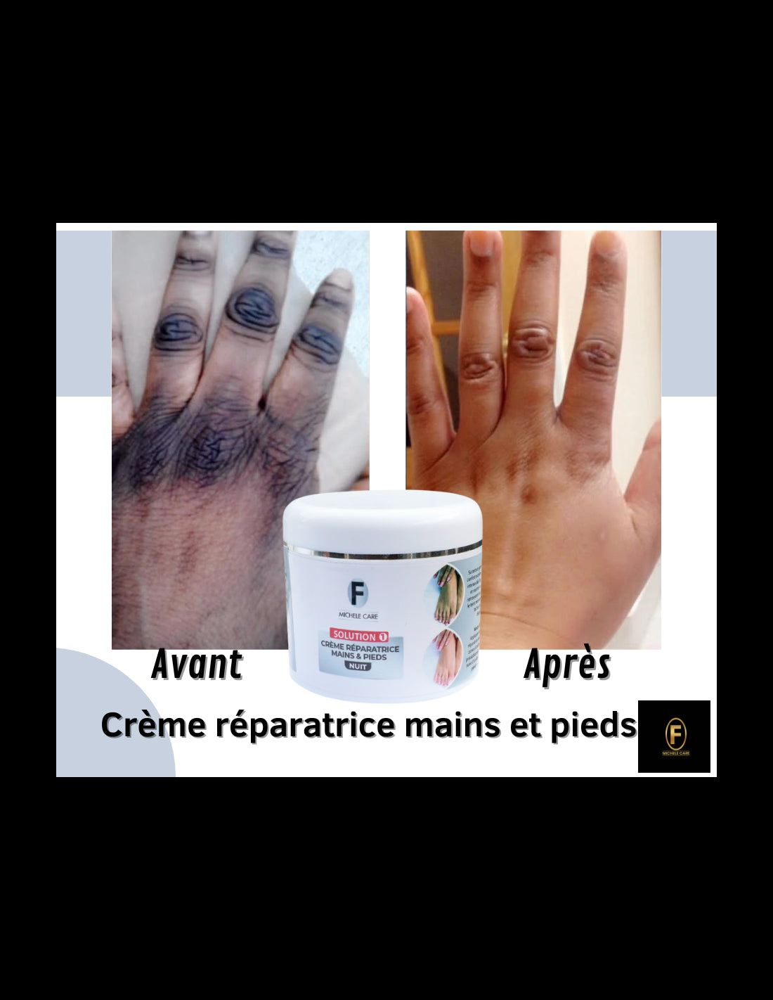 Crème réparatrice mains et pieds michèle care