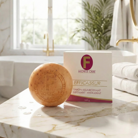 EFFICASSUR SAVON ECLAIRCISSANT EXFOLIANT HYDRATANT 165 gr